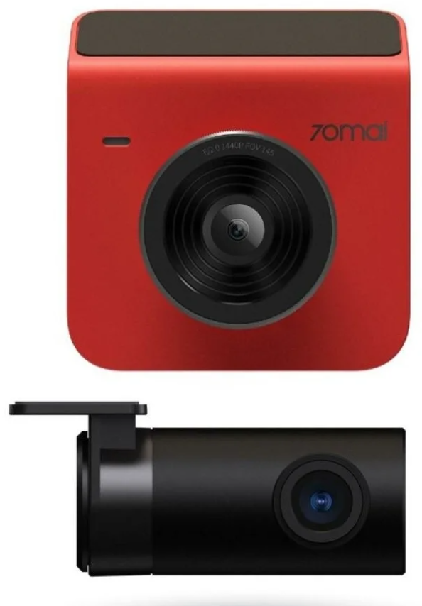 Автомобильный видеорегистратор 70mai Dash Cam A400 + Rear Cam Set красный
