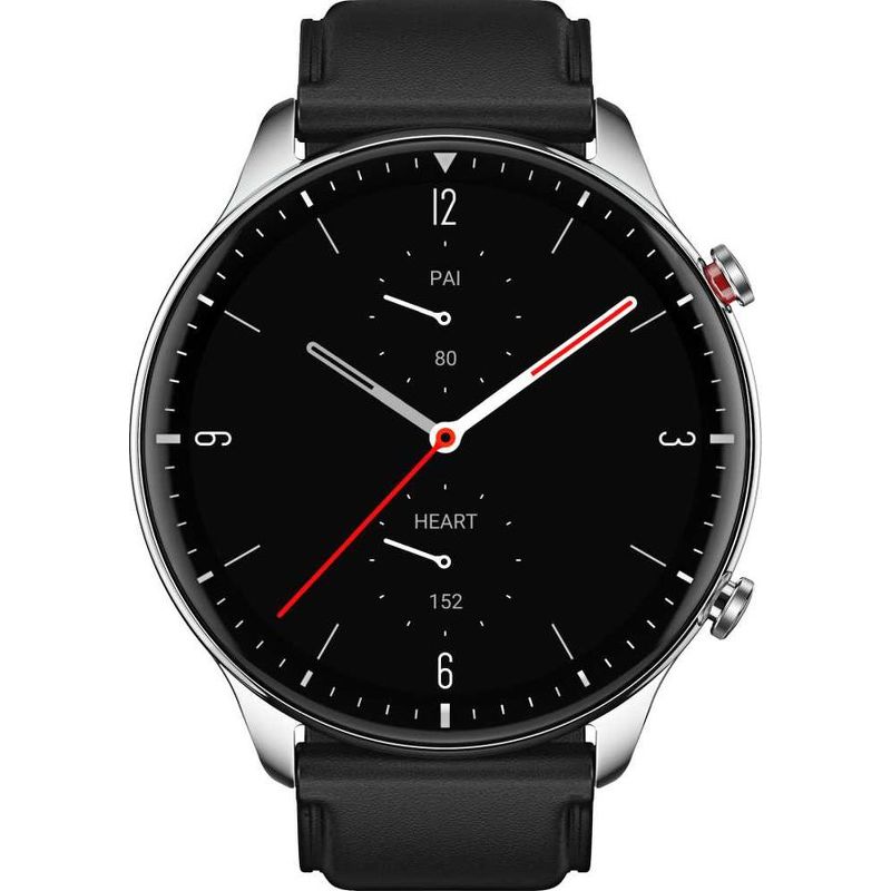 Смарт-часы Amazfit GTR 2 Classic серебристый с черным ремешком