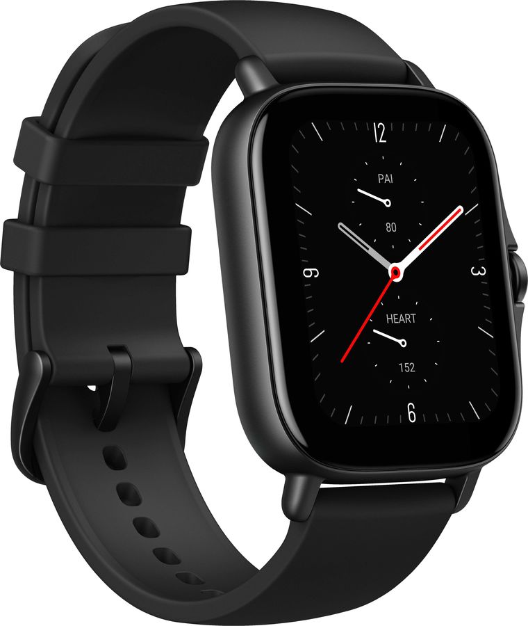 Смарт-часы Amazfit GTS 2e черный с черным ремешком
