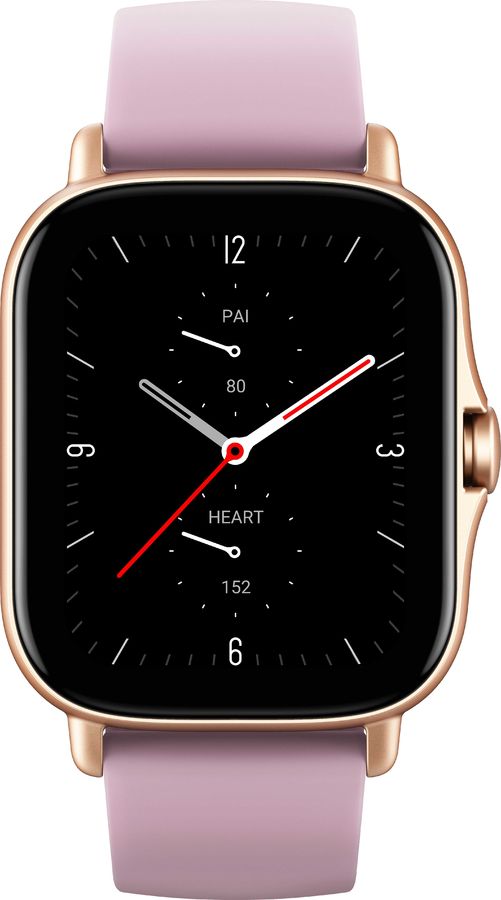 Смарт-часы Amazfit GTS 2e золотистый с фиолетовым ремешком