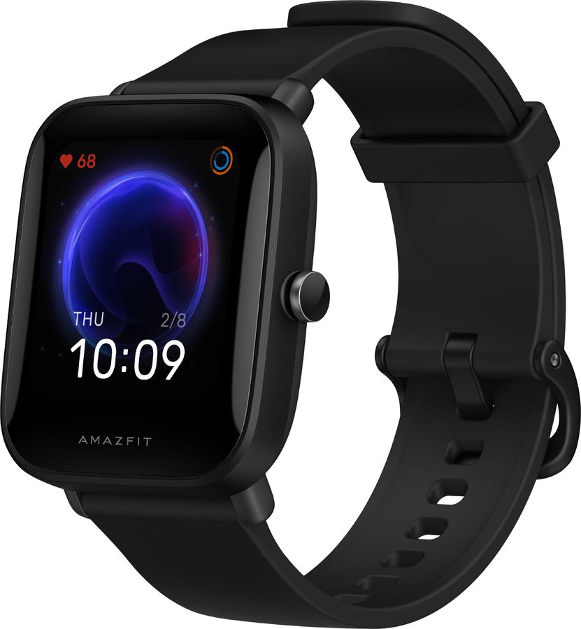 Смарт-часы Amazfit Bip U Pro черный с черным ремешком