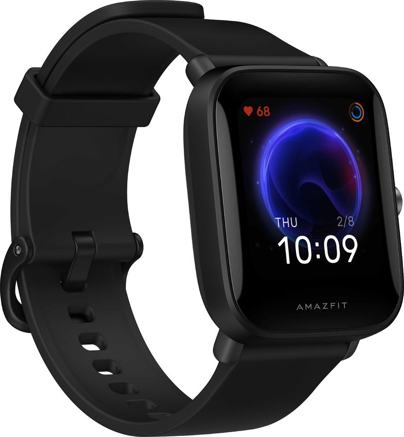 Смарт-часы Amazfit Bip U Pro черный с черным ремешком