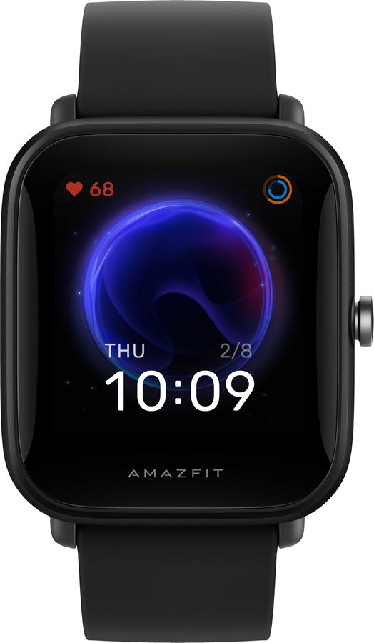 Смарт-часы Amazfit Bip U Pro черный с черным ремешком