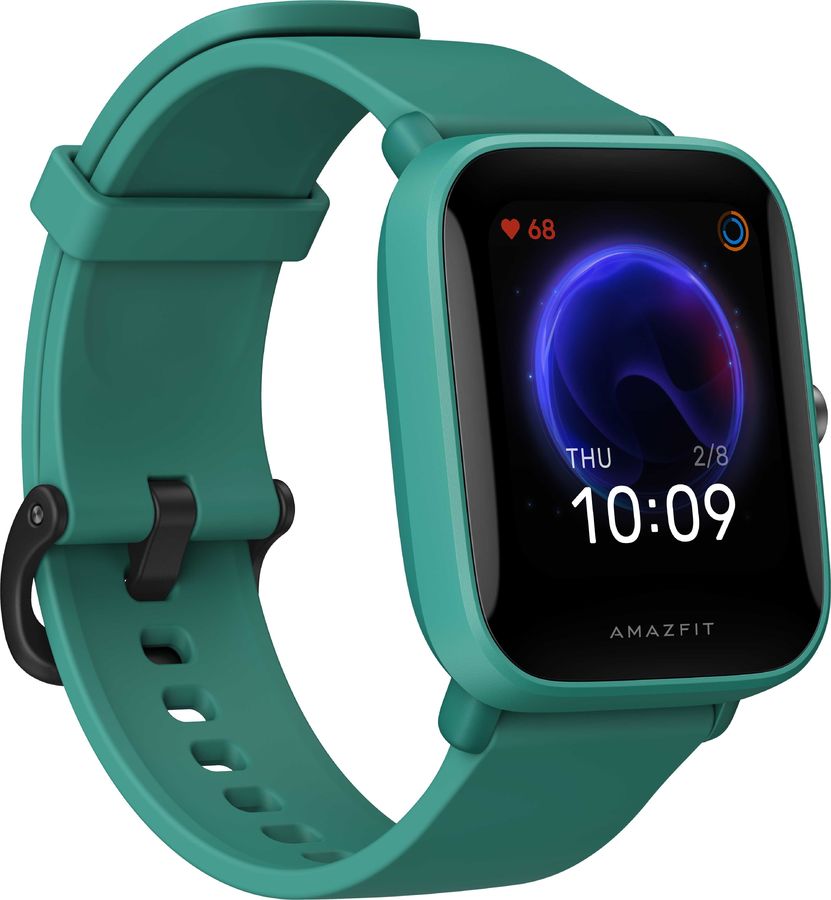Смарт-часы Amazfit Bip U Pro зеленый с зеленым ремешком