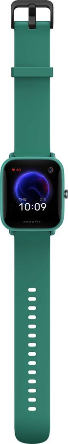 Смарт-часы Amazfit Bip U Pro зеленый с зеленым ремешком