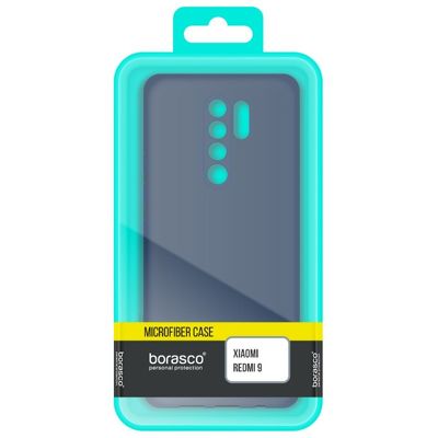 Чехол для смартфона BoraSCO Microfiber для Xiaomi Redmi Note 9t синий