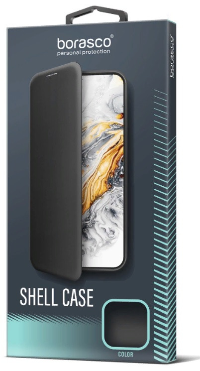 Чехол для смартфона BoraSCO Shell Case для Xiaomi Redmi 9 черный