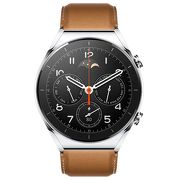 Смарт-часы Xiaomi Watch S1 серебристый с коричневым ремешком BHR5560GL