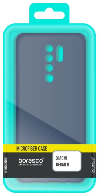 Чехол для смартфона BoraSCO Microfiber для Xiaomi Redmi 9t синий