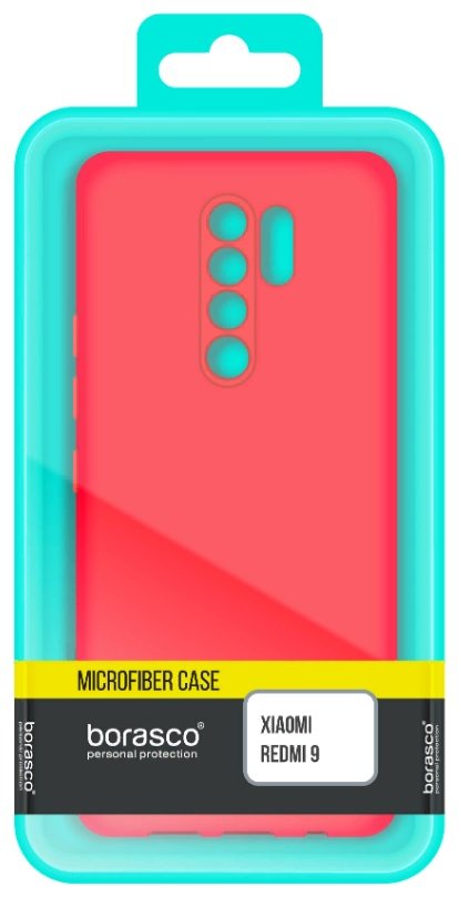 Чехол для смартфона BoraSCO Microfiber для Xiaomi Redmi Note 10 Pro красный