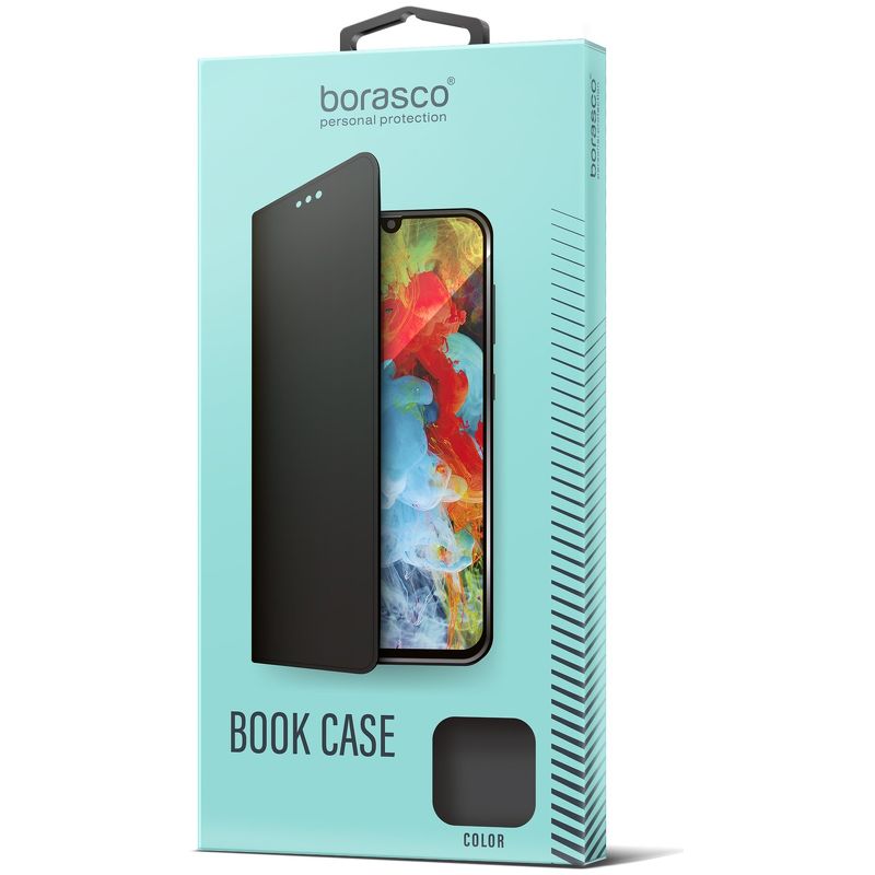 Чехол для смартфона BoraSCO Book Case для Xiaomi Redmi Note 9 Pro/ 9S черный
