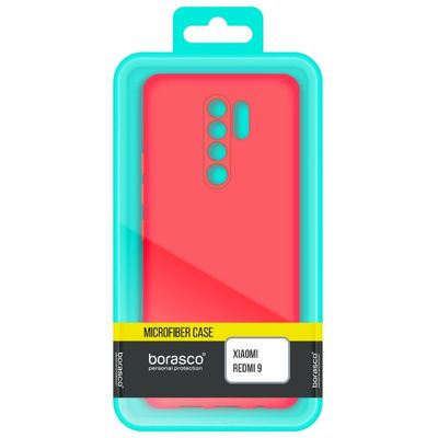 Чехол для смартфона BoraSCO Microfiber для Xiaomi Redmi 9t красный