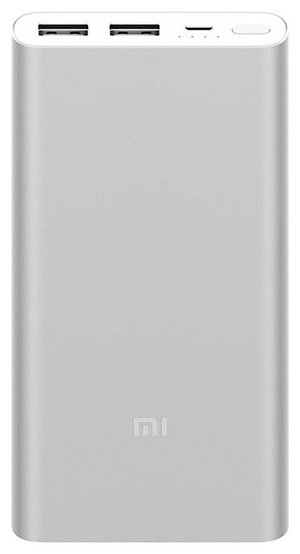 Портативный аккумулятор Xiaomi Mi Power Bank 2S (2i) 10000 mAh серебристый (PLM09ZM)