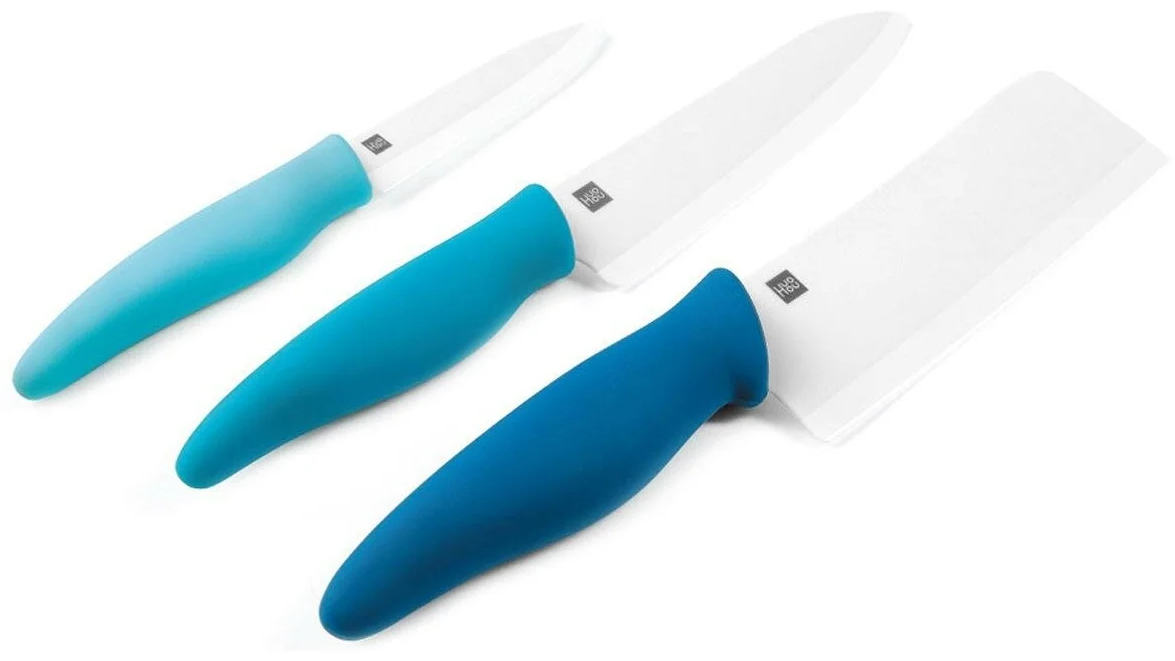Набор кухонных ножей c разделочной доской Huo Hou Ceramic Knife HU0020