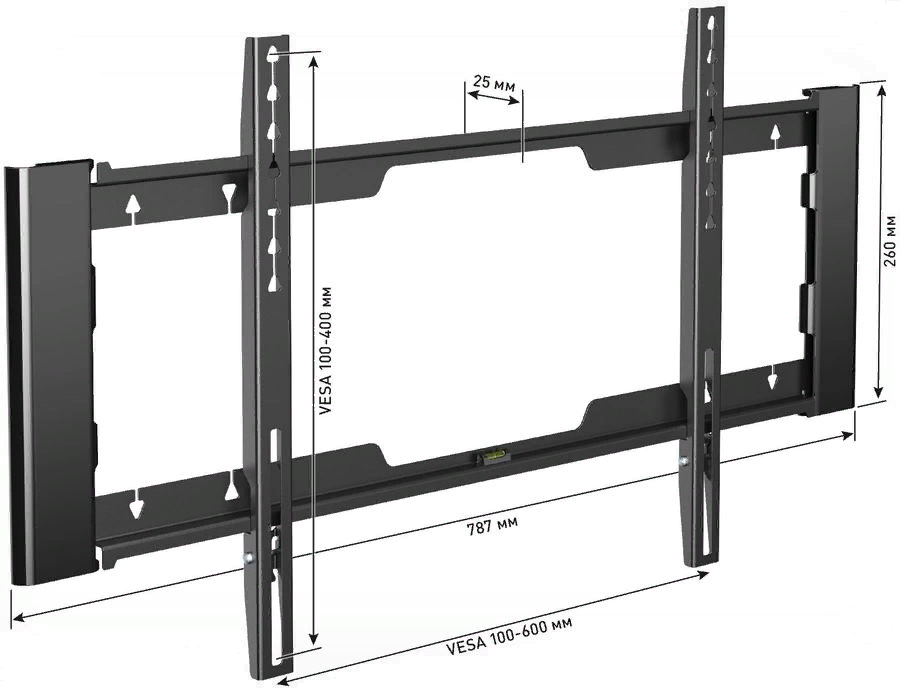 Кронштейн для телевизора Holder LCD-F6910-B черный