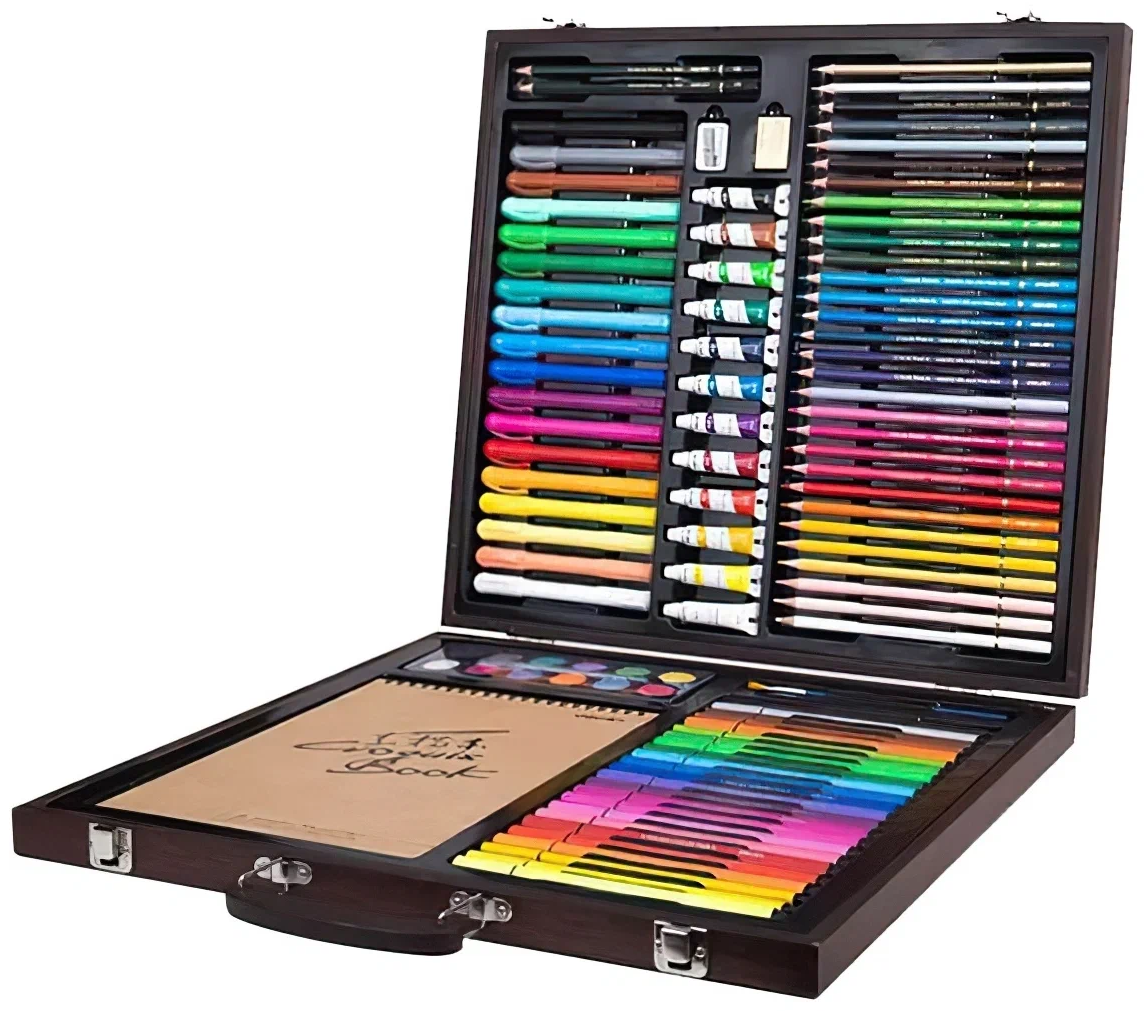 Набор для рисования DELI Painting Set Wooden Box