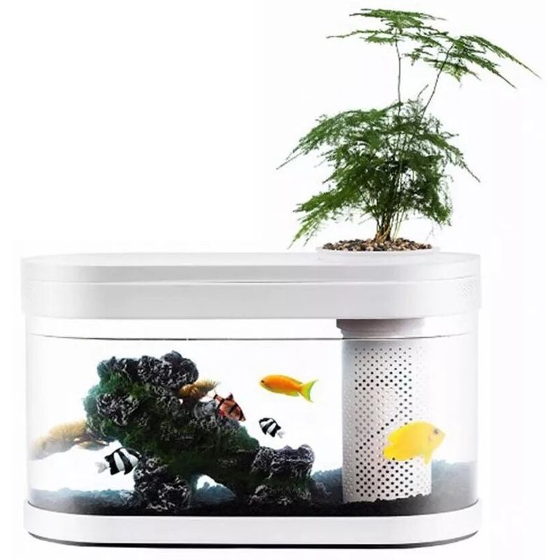 Умный аквариум Xiaomi Geometry Fish Tank Aquaponics Ecosystem HF-JHYG001