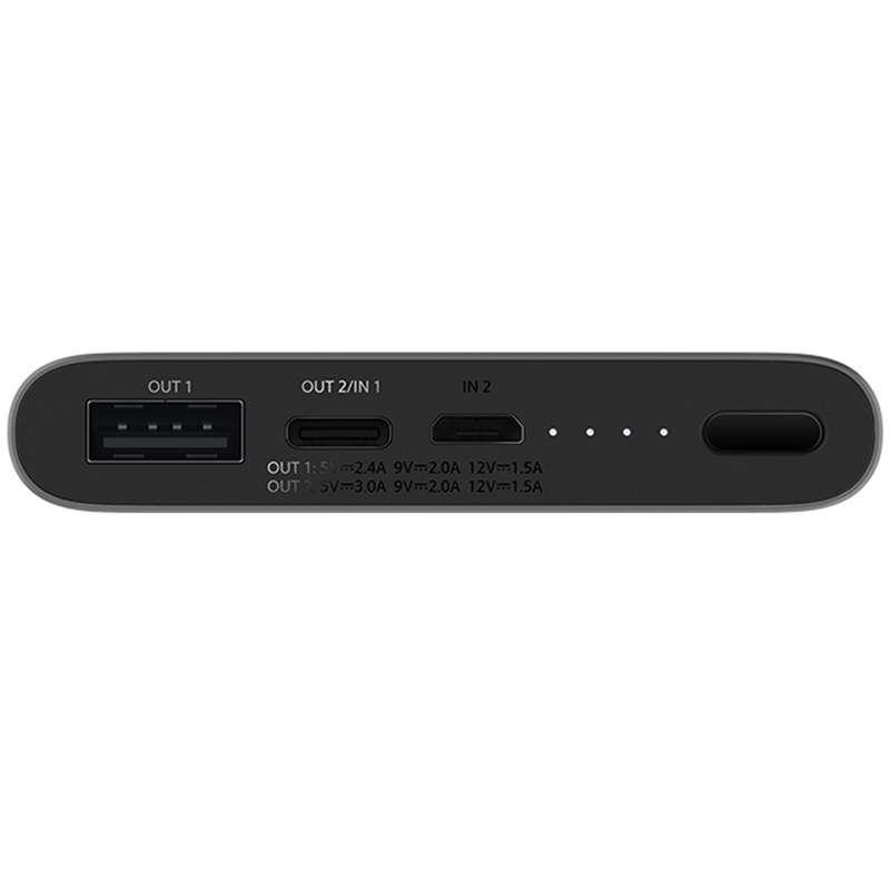 Портативный аккумулятор Xiaomi Mi Power Bank 3 Bank 3 10000 mAh черный