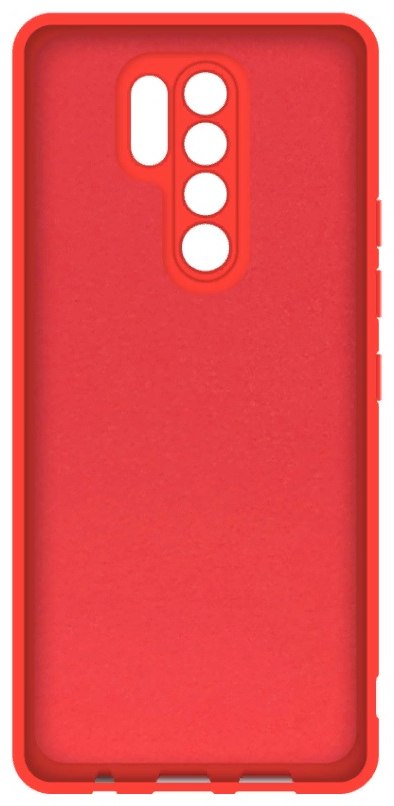 Чехол для смартфона BoraSCO Microfiber для Xiaomi Redmi Note 10 Pro красный