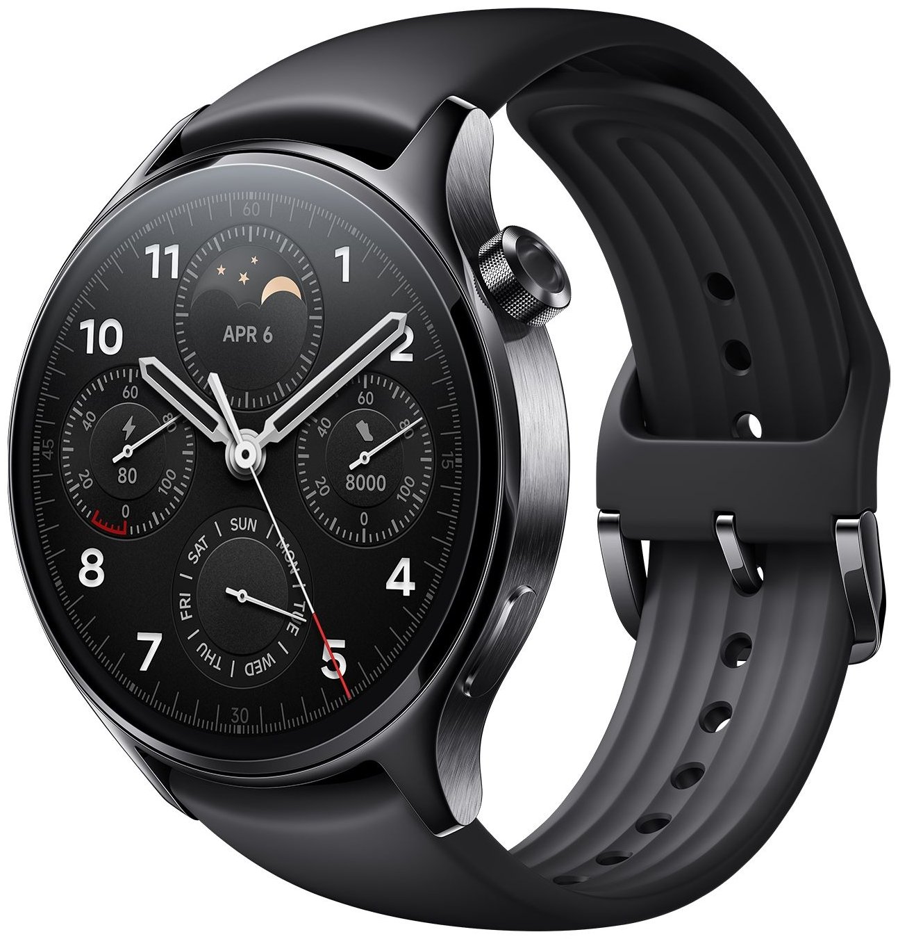 Смарт-часы Xiaomi Watch S1 Pro черный с черным ремешком BHR6013GL