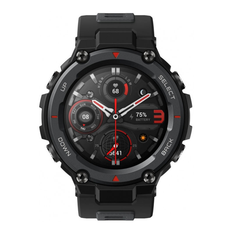 Смарт-часы Amazfit T-Rex Pro черный с черным ремешком