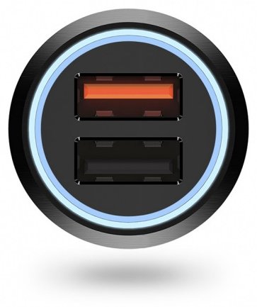 Автомобильная зарядка 70mai Dual USB Car Charger Midrive CC02 черный