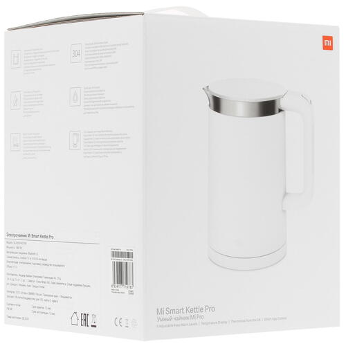 Электрочайник Xiaomi Mi Smart Kettle Pro белый BHR4198GL