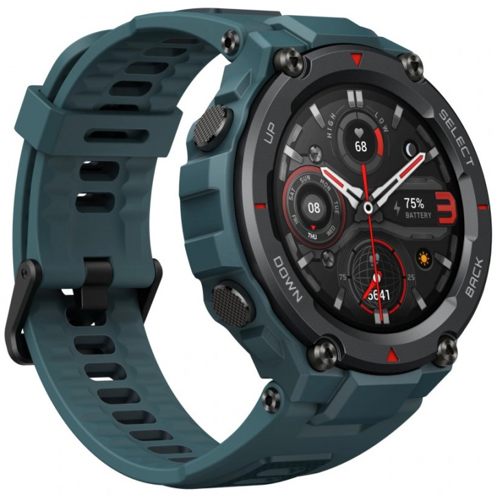 Смарт-часы Amazfit T-Rex Pro синий с синим ремешком