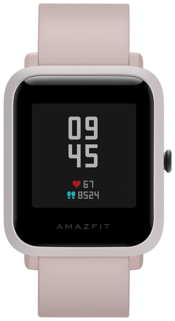 Смарт-часы Amazfit Bip S розовый с розовым ремешком