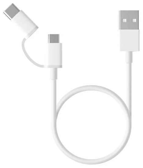 Кабель Xiaomi Micro-USB to Type-C Mi 2-in-1 USB Cable (1м) SJV4082TY