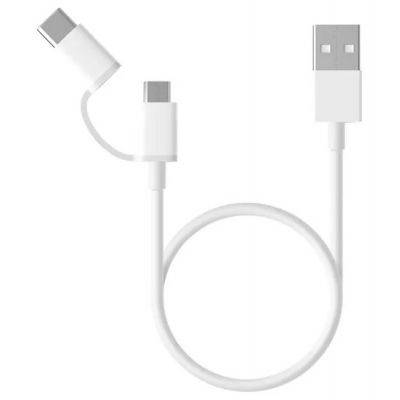 Кабель Xiaomi Micro-USB to Type-C Mi 2-in-1 USB Cable (1м) SJV4082TY