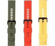 Ремешок для смарт часов Xiaomi Mi Watch Strap (3шт) зеленый/желтый/оранжевый BHR4887GL