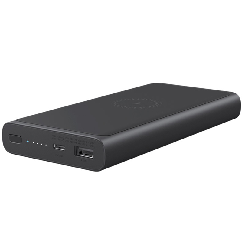 Портативный аккумулятор Xiaomi Mi Power Bank 3 10000 mAh с беспроводной зарядкой черный