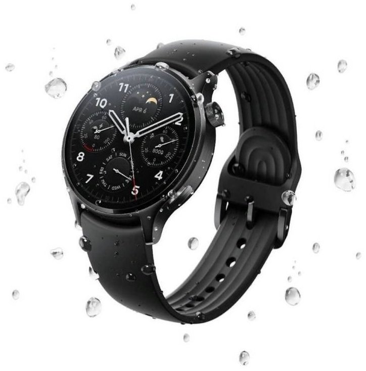 Смарт-часы Xiaomi Watch S1 Pro черный с черным ремешком BHR6013GL