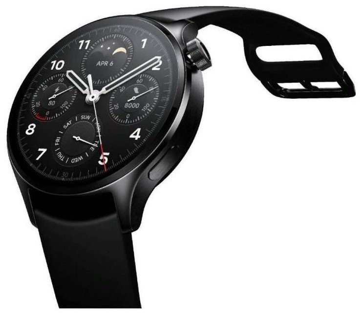 Смарт-часы Xiaomi Watch S1 Pro черный с черным ремешком BHR6013GL