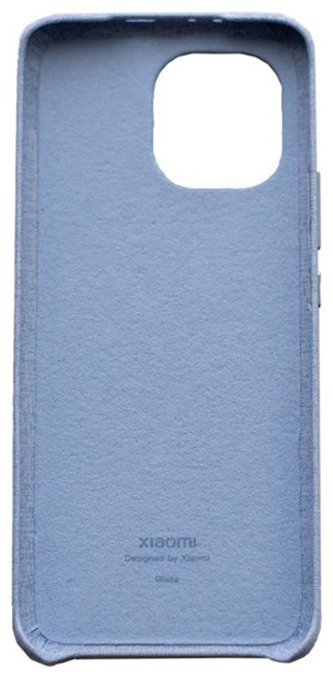 Чехол для смартфона Xiaomi Mi 11 Cloth Pattern Vegan Leather Case синий BHR4983GL