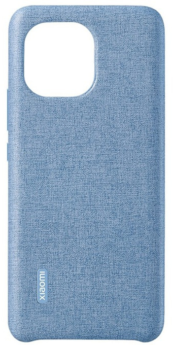 Чехол для смартфона Xiaomi Mi 11 Cloth Pattern Vegan Leather Case синий BHR4983GL