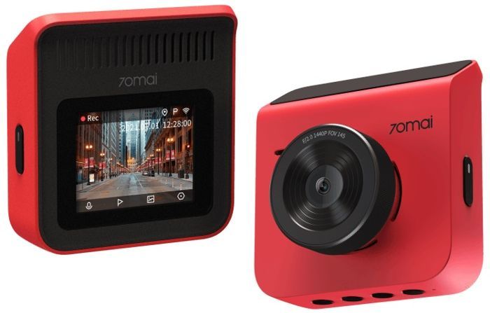 Автомобильный видеорегистратор 70mai Dash Cam A400 красный