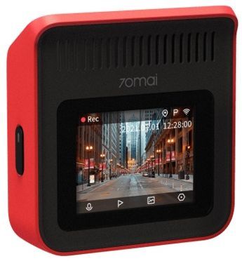 Автомобильный видеорегистратор 70mai Dash Cam A400 красный