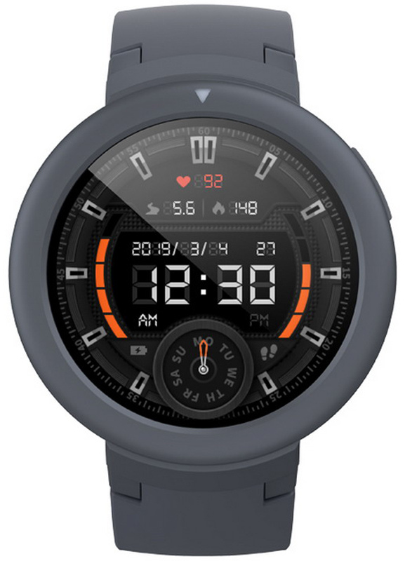 Смарт-часы Xiaomi Amazfit Verge Lite серый с серым ремешком