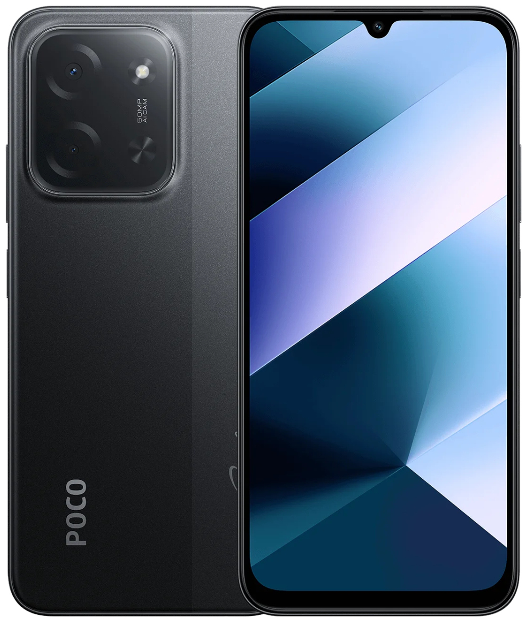 Смартфон Poco C85 6/128 ГБ черный