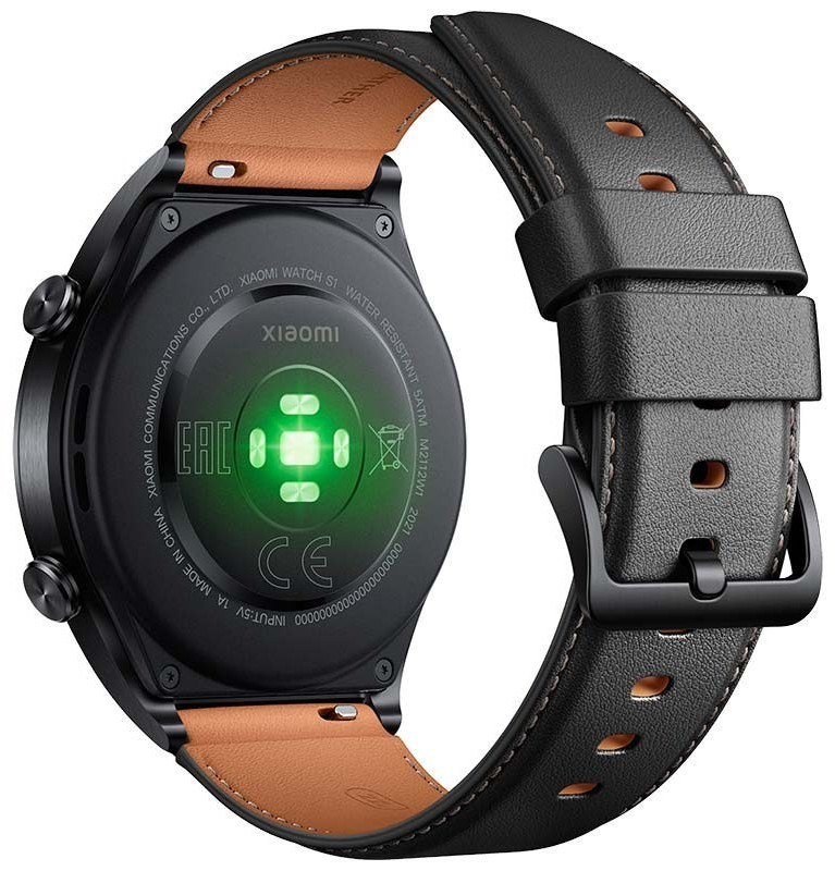 Ремешок для смарт часов Xiaomi Watch S1 Strap (Leather) черный BHR5732GL
