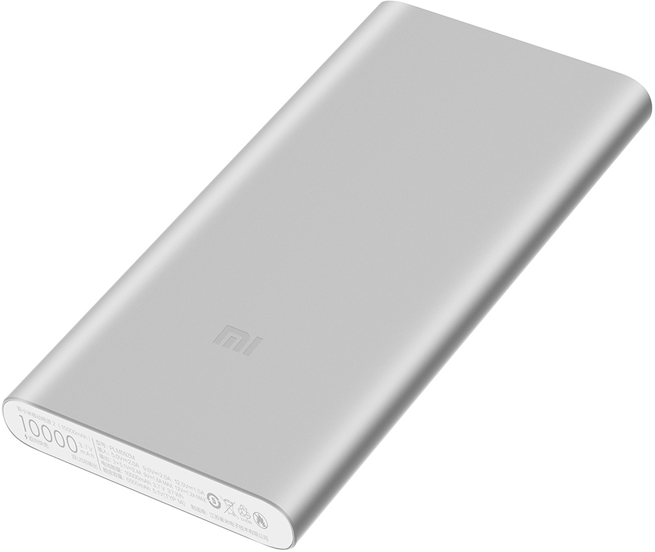 Портативный аккумулятор Xiaomi Mi Power Bank 2S (2i) 10000 mAh серебристый (PLM09ZM)