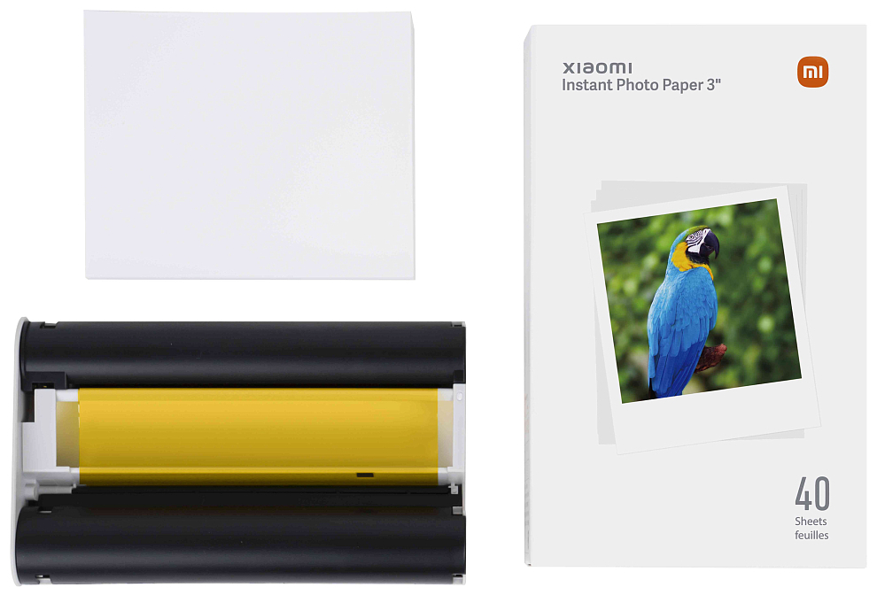 Портативный фотопринтер Xiaomi Instant Photo Printer 1S Set белый BHR6747GL