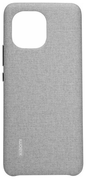 Чехол для смартфона Xiaomi Mi 11 Cloth Pattern Vegan Leather Case серый BHR4982GL