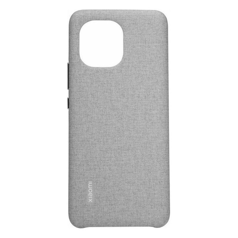 Чехол для смартфона Xiaomi Mi 11 Cloth Pattern Vegan Leather Case серый BHR4982GL